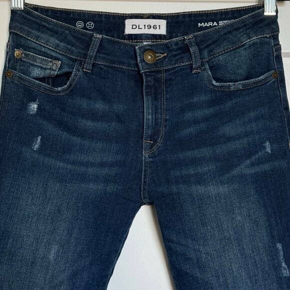 DL1961 Mara Instasculpt Ankle Straight Jeans in Ravine Womens Size 28 - Picture 7 of 13